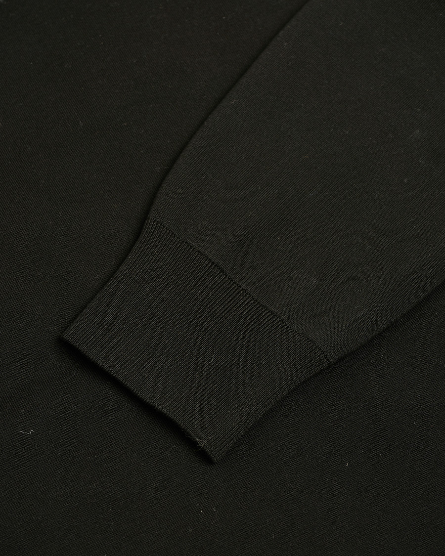 Uomini | Moncler Hybrid Zip Cardigan Black | Pre-owned | Moncler Hybrid Zip Cardigan Black