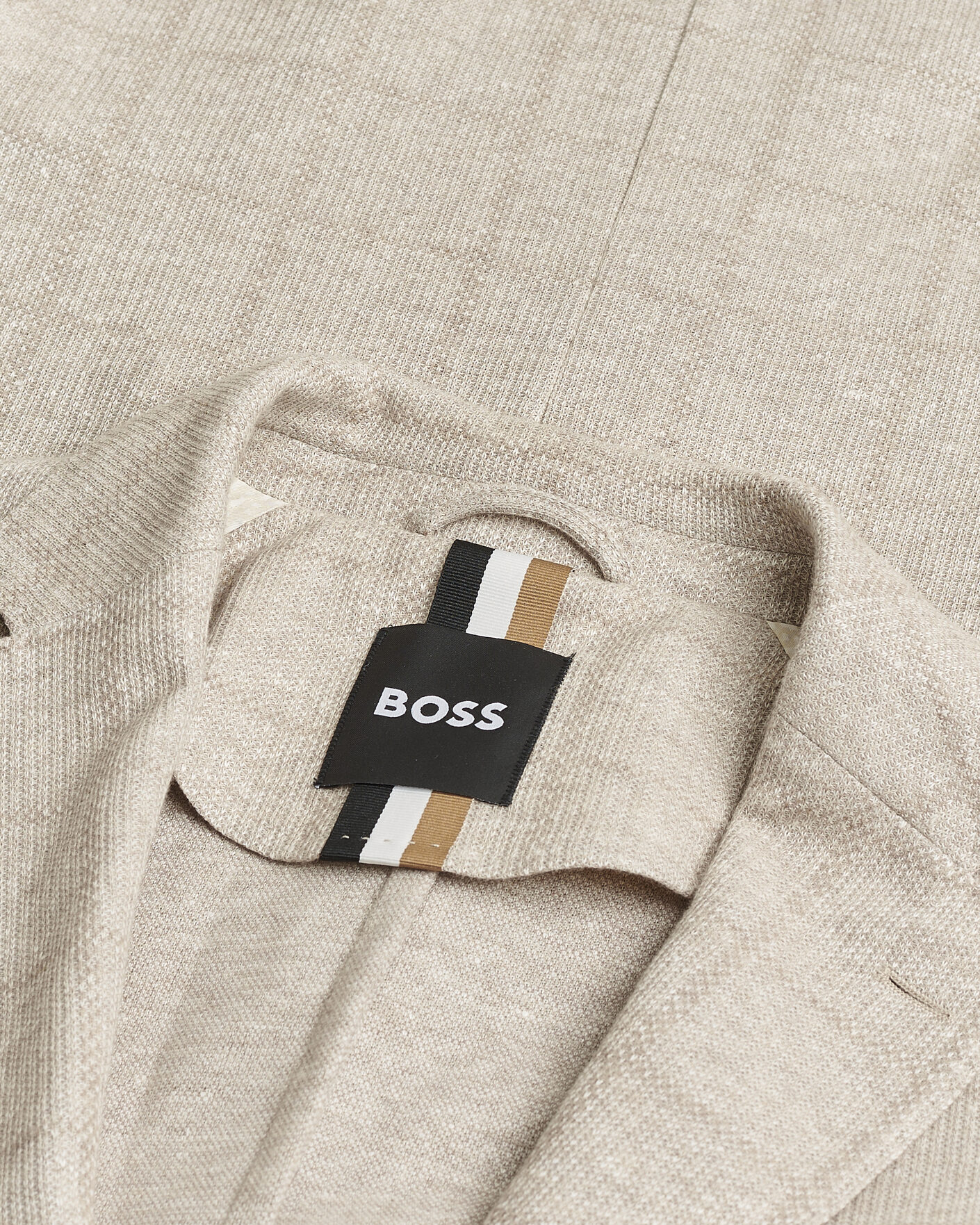Uomini | Giacca da abito Pre-owned | Pre-owned | BOSS BLACK Hanry Checked Jersey Patch Pocket Blazer Open White 52