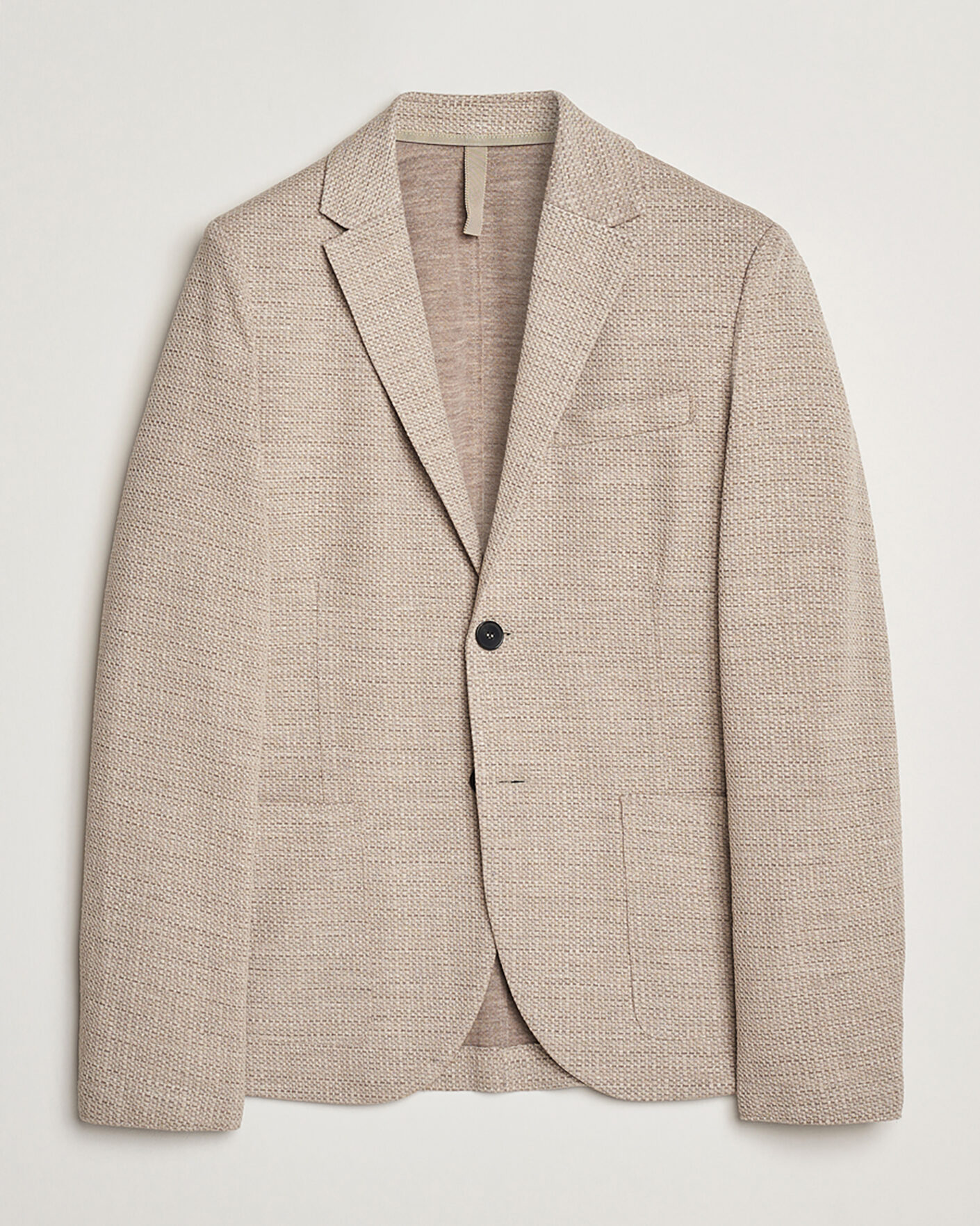 Uomini | Giacca da abito Pre-owned | Pre-owned | Harris Wharf London Loro Piana Hopsack Wool/Silk/Linen Blazer Oat 50