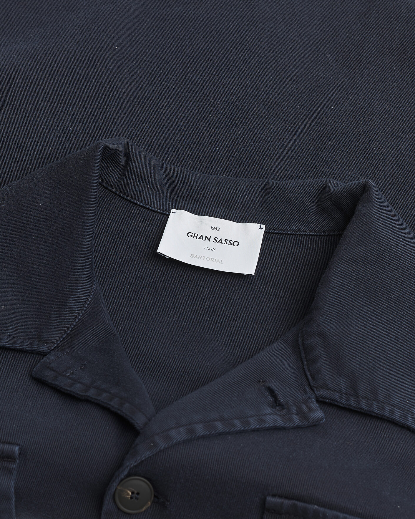 Uomini | Giacche Pre-owned | Pre-owned | Gran Sasso Cotton Twill Safari Jacket Navy 50