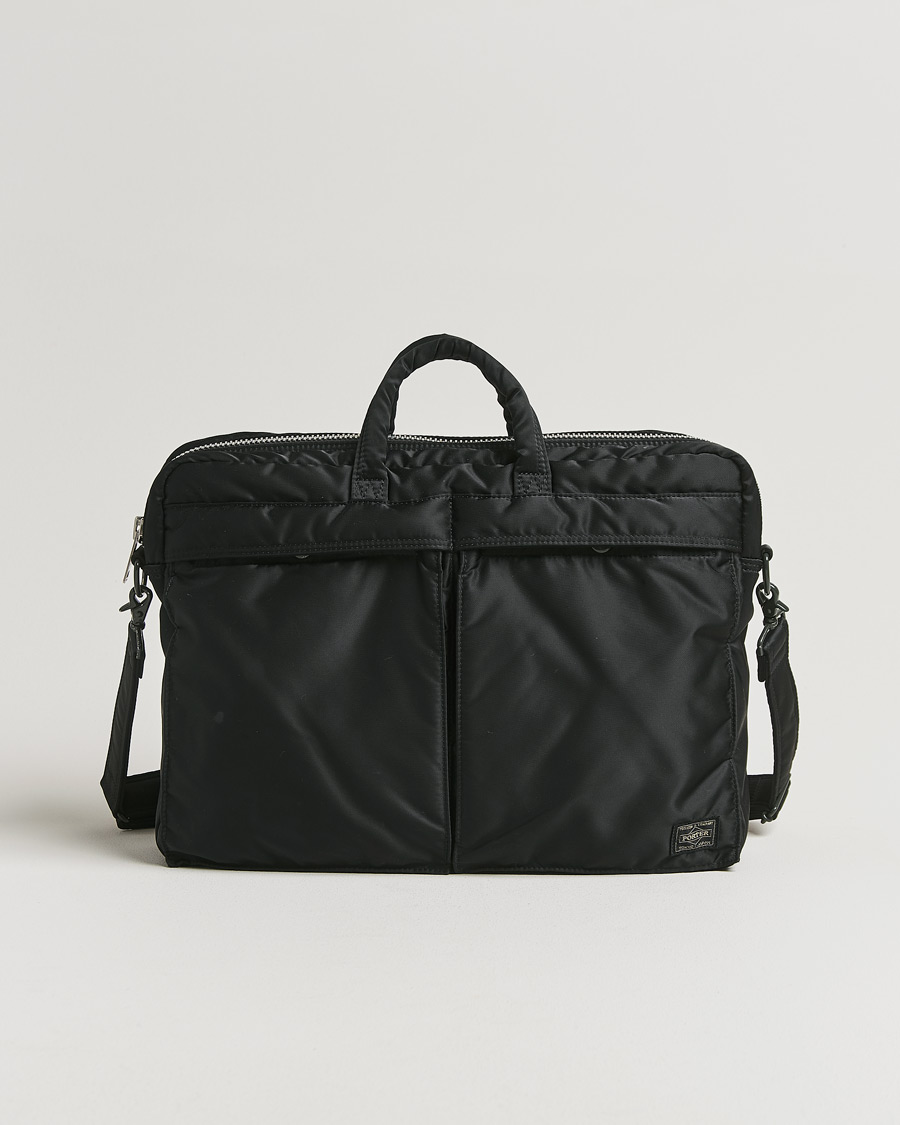 Uomini | Porter-Yoshida & Co. Tanker 2Way Document Bag Black | Pre-owned | Porter-Yoshida & Co. Tanker 2Way Document Bag Black