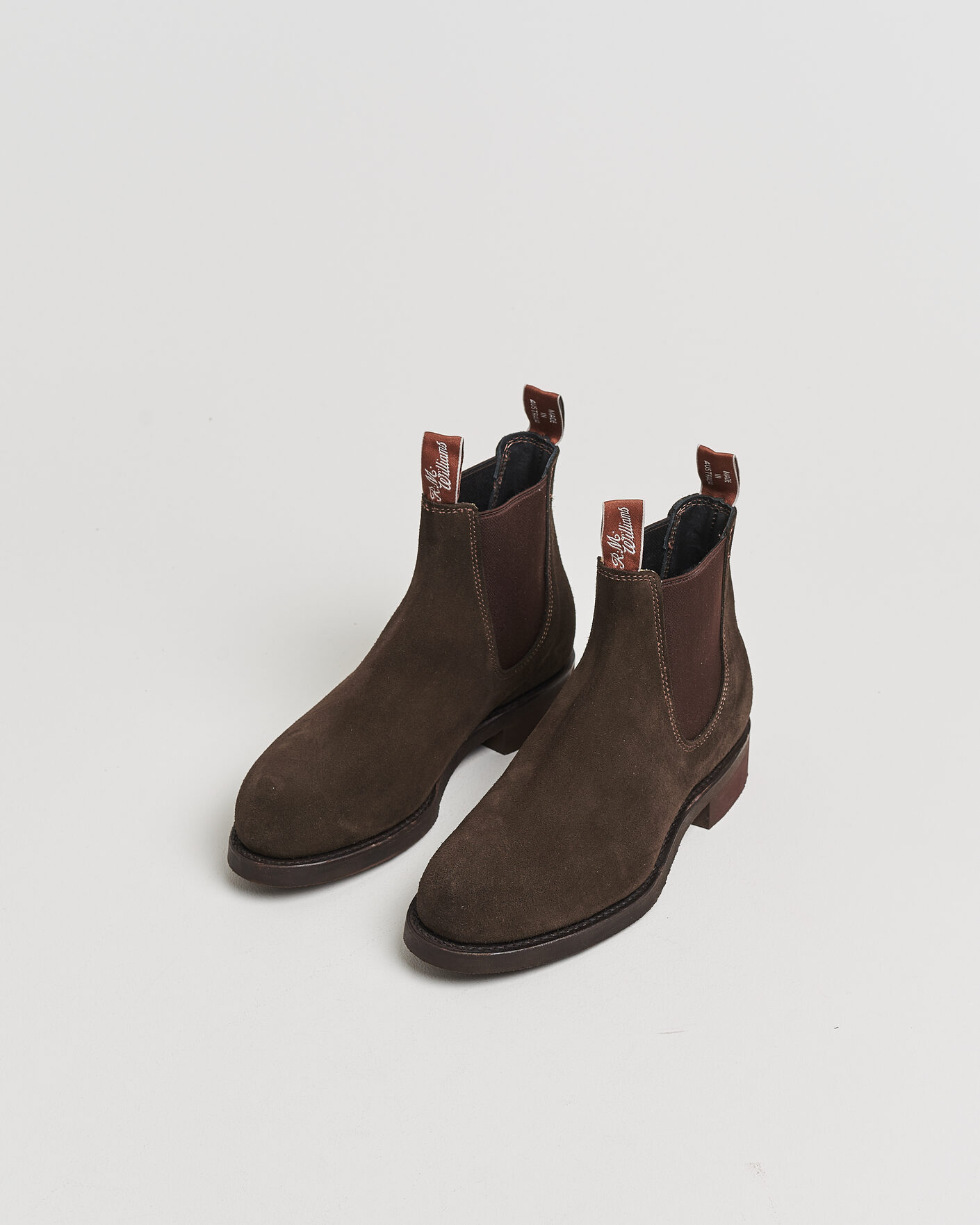 Uomini | Scarpe con cuciture Goodyear Pre-owned | Pre-owned | R.M.Williams Gardener G Boot Chocolate Suede UK7 - EU41