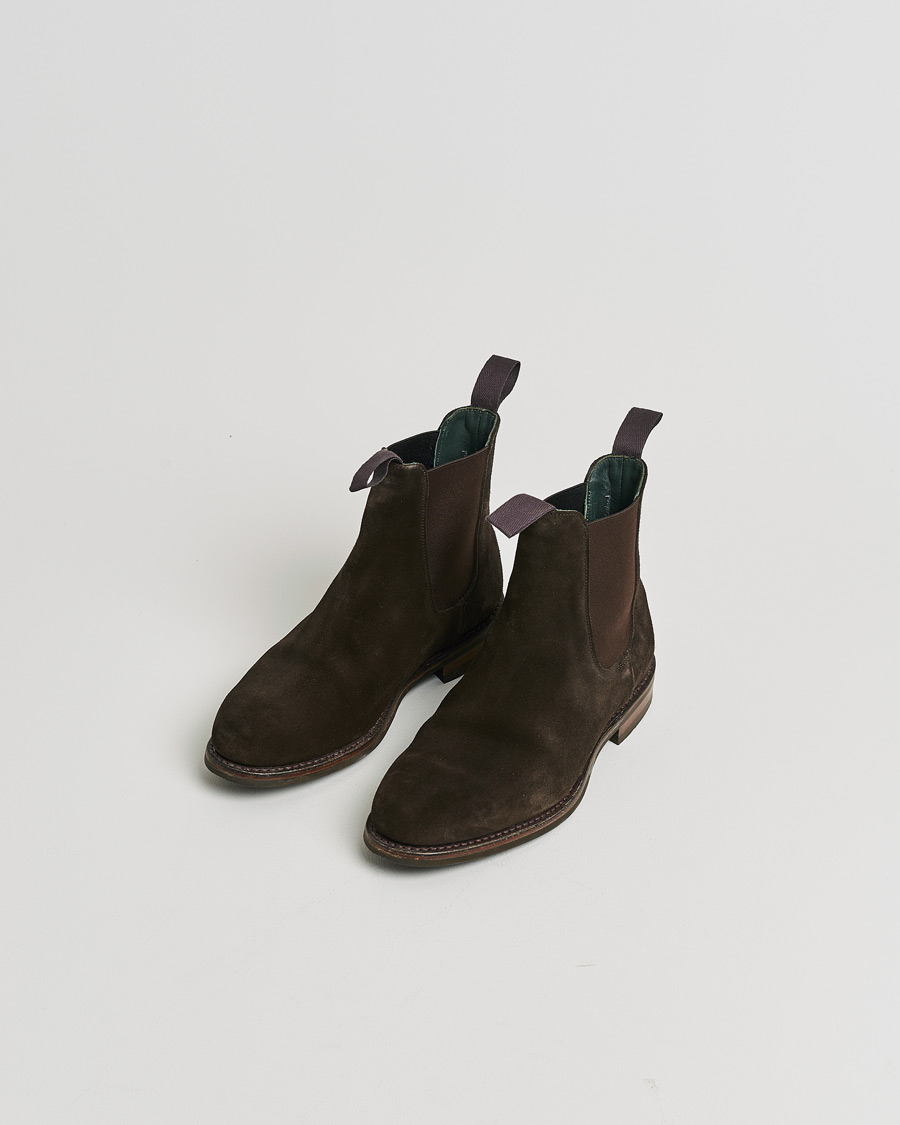 Uomini | Scarpe con cuciture Goodyear Pre-owned | Pre-owned | Drake's Chelsea Boot Brown Suede UK9 - EU43