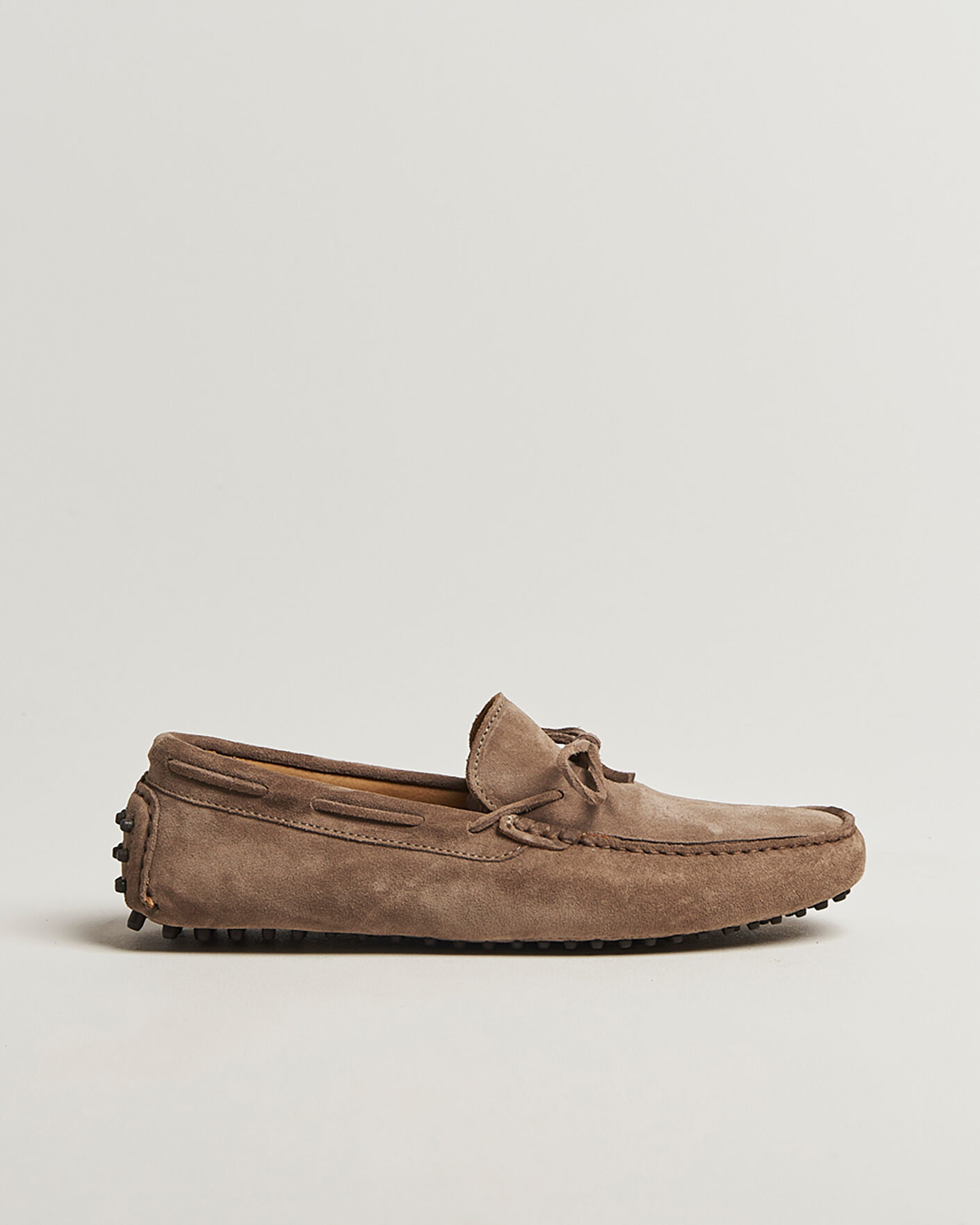 Uomini | Scarpe Pre-owned | Pre-owned | Oscar Jacobson Driving Shoe Suede Taupe 44