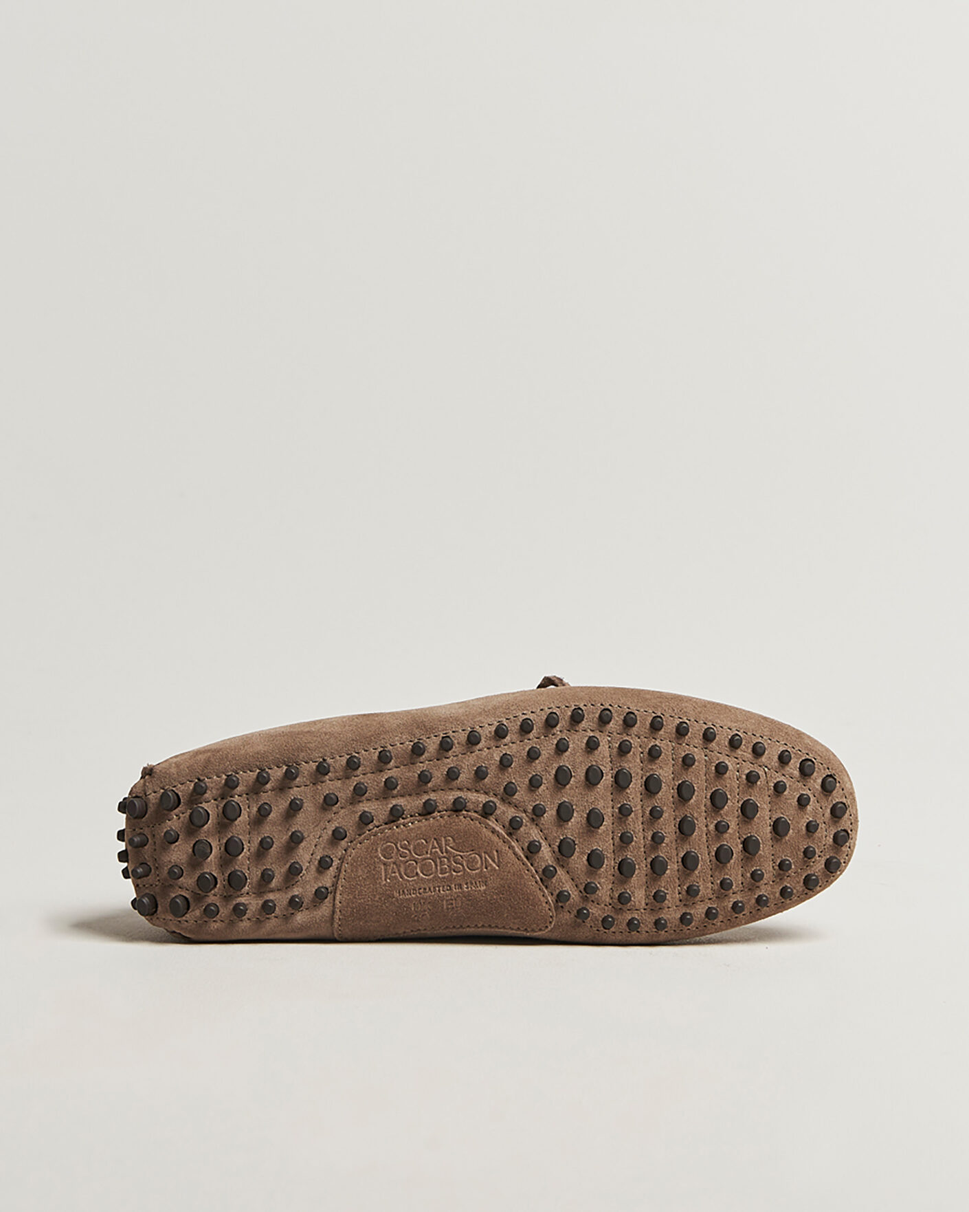 Uomini | Scarpe Pre-owned | Pre-owned | Oscar Jacobson Driving Shoe Suede Taupe 44