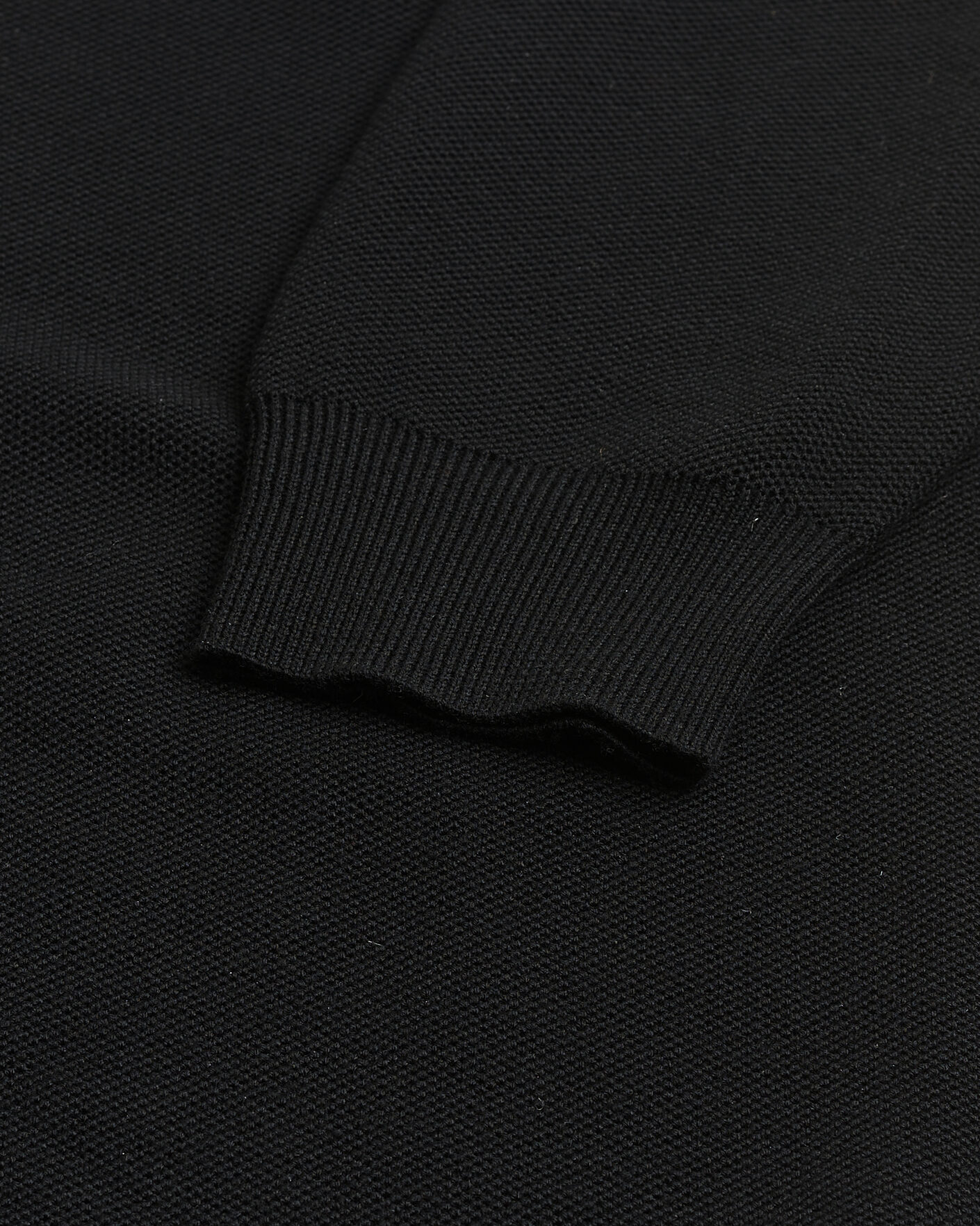 Uomini | Maglioni Pre-owned | Pre-owned | Ralph Lauren Purple Label Wool Pique Half Zip Polo Black L