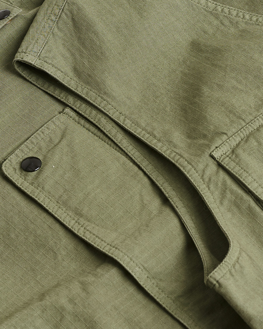 Uomini | Giacche Pre-owned | Pre-owned | Drake's Ripstop Utility Cotton Vest Green UK36 - EU46