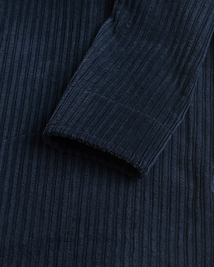 Uomini | Camicie Pre-owned | Pre-owned | The Gigi Corduroy Overshirt Navy 48