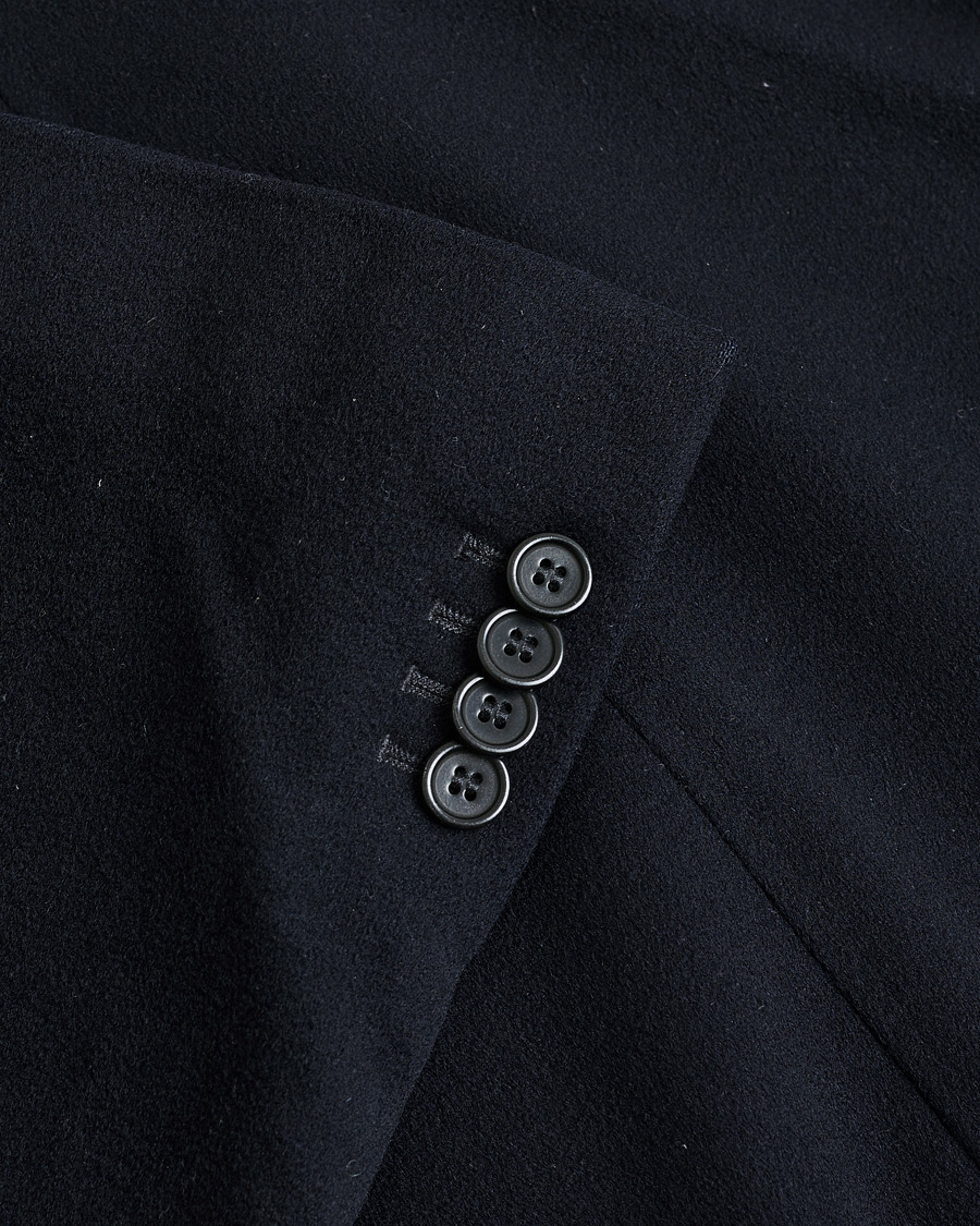 Uomini | Aspesi Double Breasted Wool Coat Navy M | Pre-owned | Aspesi Double Breasted Wool Coat Navy M