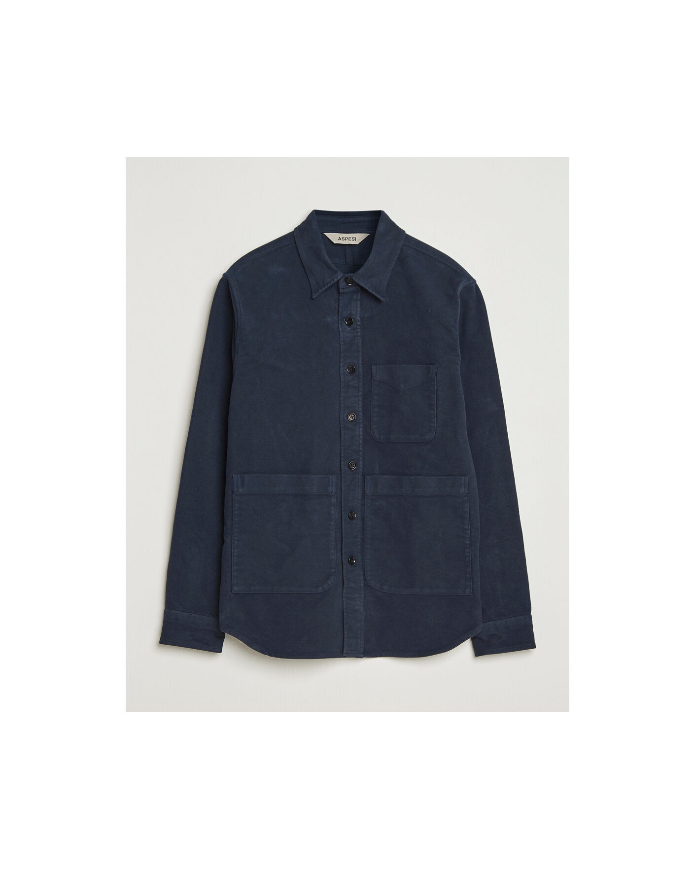 Uomini | Camicie Pre-owned | Pre-owned | Aspesi Moleskine Utility Shirt Navy XL