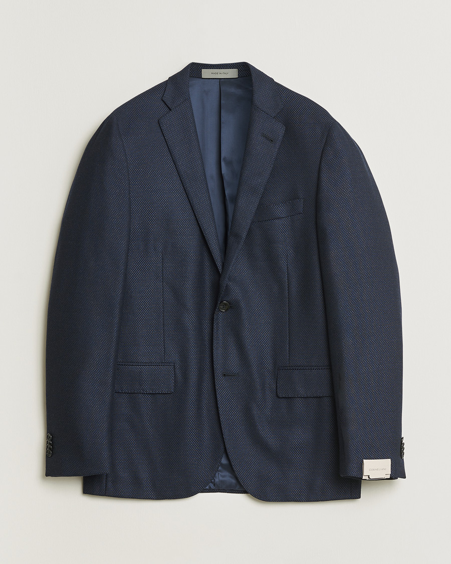 Uomini | Giacca da abito Pre-owned | Pre-owned | Corneliani Wool & Cashmere Blazer Navy 50