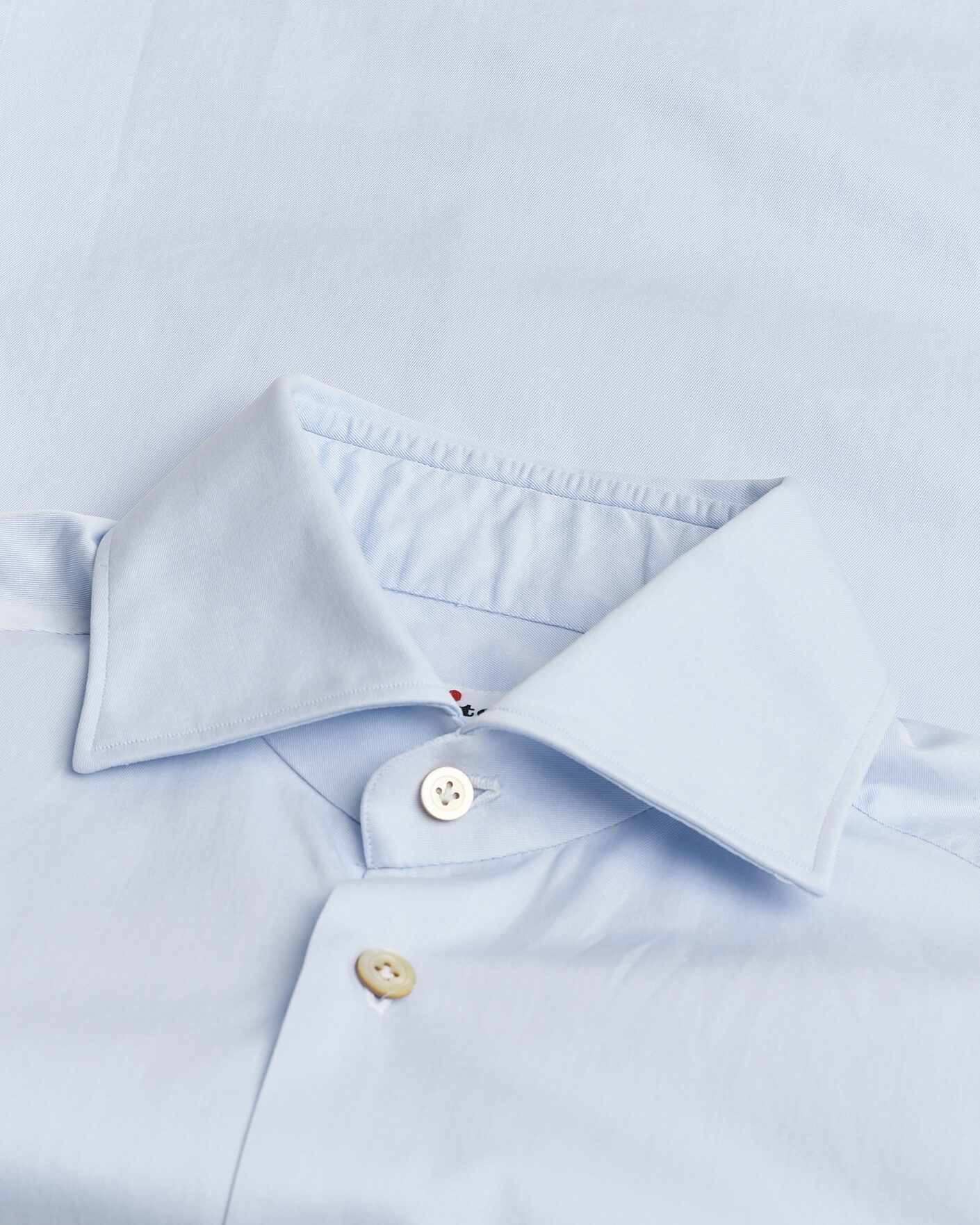 Uomini | Camicie Pre-owned | Pre-owned | Kiton Cotton Dress Shirt Light Blue 38 - S