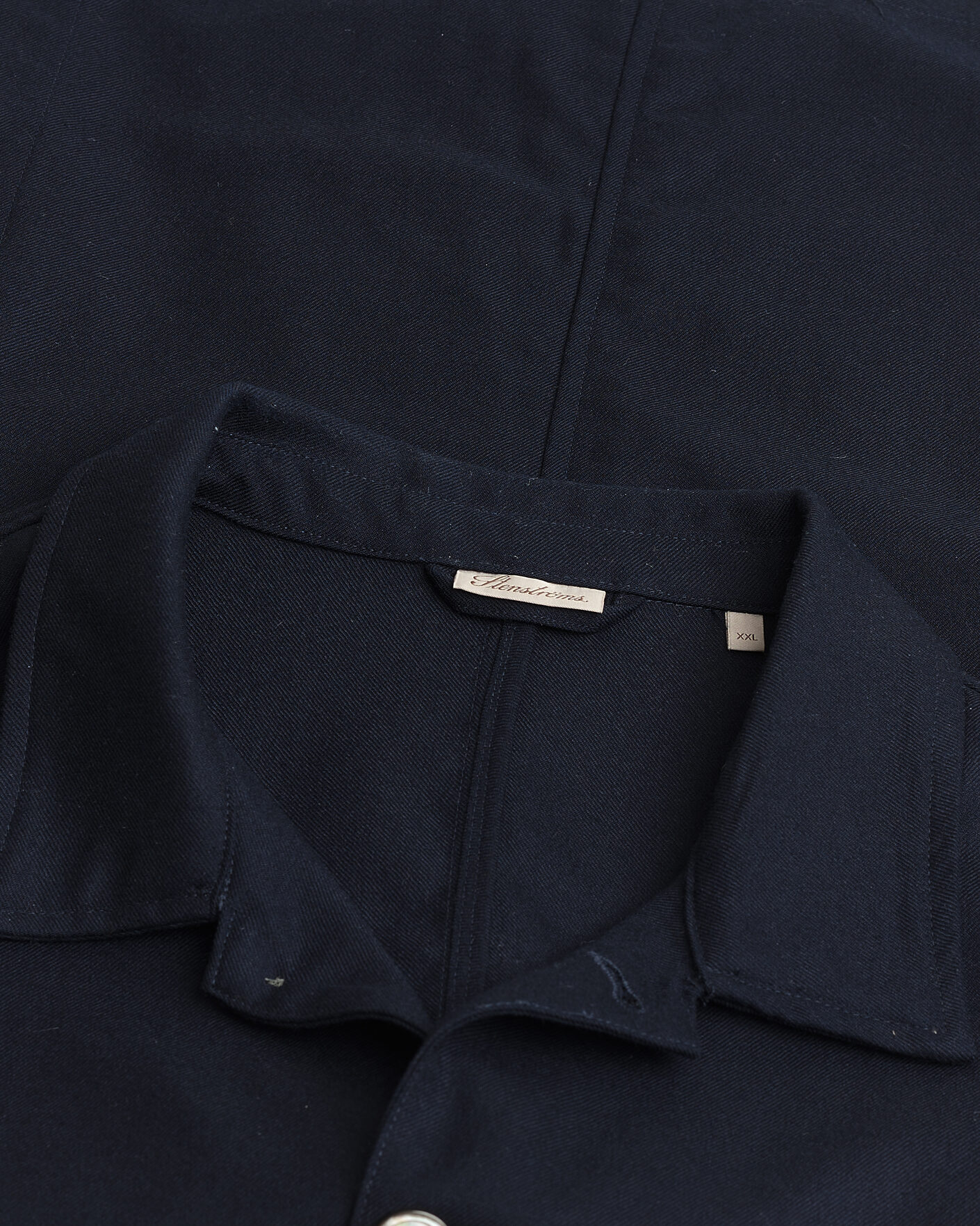 Uomini | Camicie Pre-owned | Pre-owned | Stenströms Wool Overshirt Navy XXL