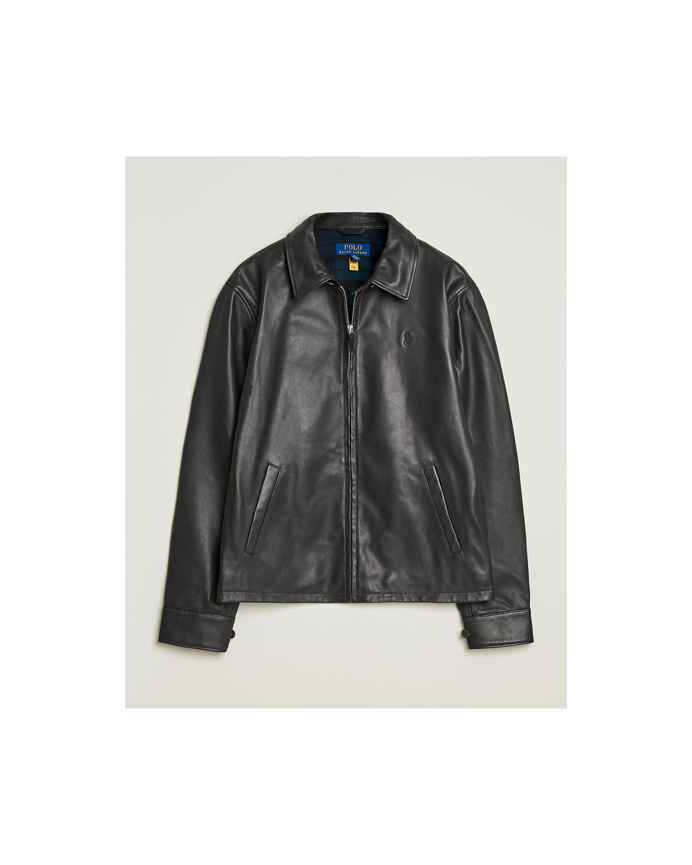 Uomini | Giacche Pre-owned | Pre-owned | Polo Ralph Lauren Maxwell Windbreaker Leather Jacket Polo Black L