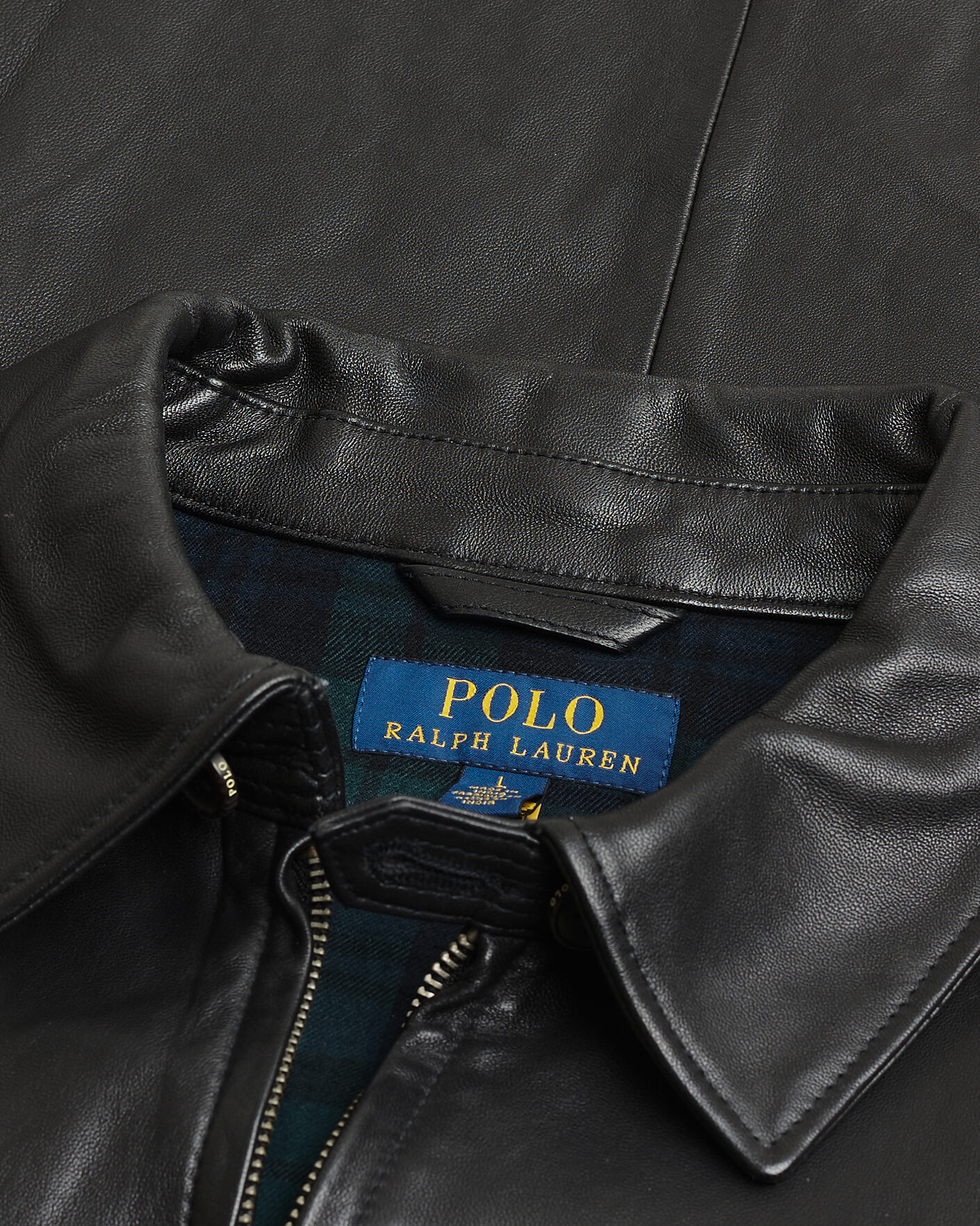 Uomini | Giacche Pre-owned | Pre-owned | Polo Ralph Lauren Maxwell Windbreaker Leather Jacket Polo Black L