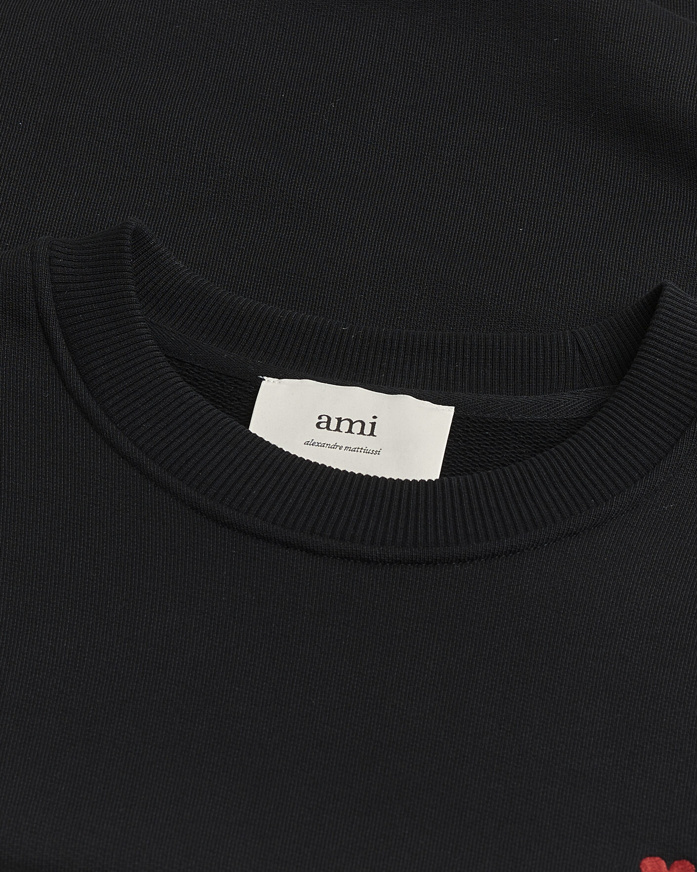 Uomini | Maglioni Pre-owned | Pre-owned | AMI Heart Logo Sweatshirt Black M