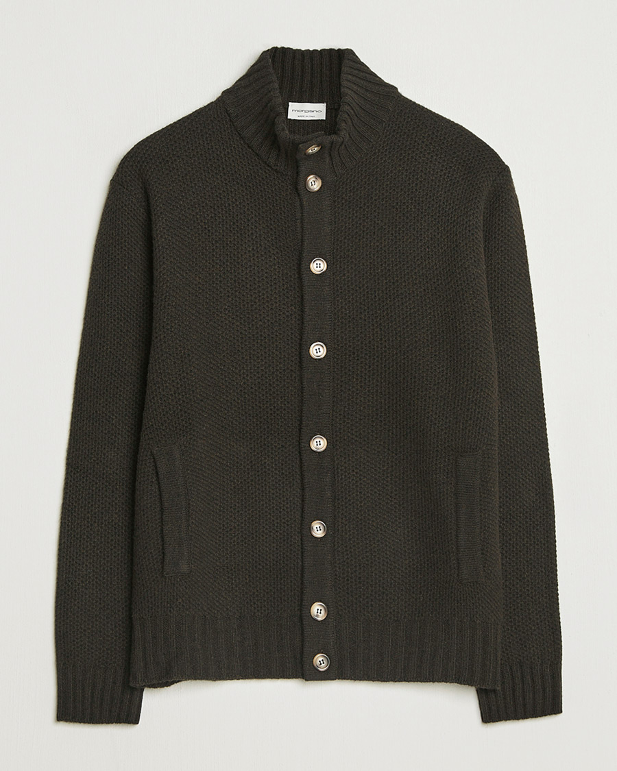 Uomini | Maglioni Pre-owned | Pre-owned | Morgano Heavy Knitted Wool/Cashmere Cardigan Dark Brown M