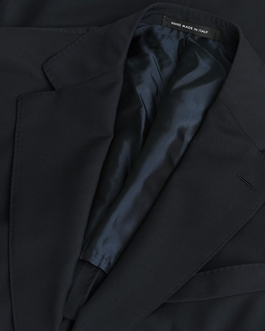 Uomini | Caruso Mohair Blend Aida 3-Piece Suit Navy 50 | Pre-owned | Caruso Mohair Blend Aida 3-Piece Suit Navy 50