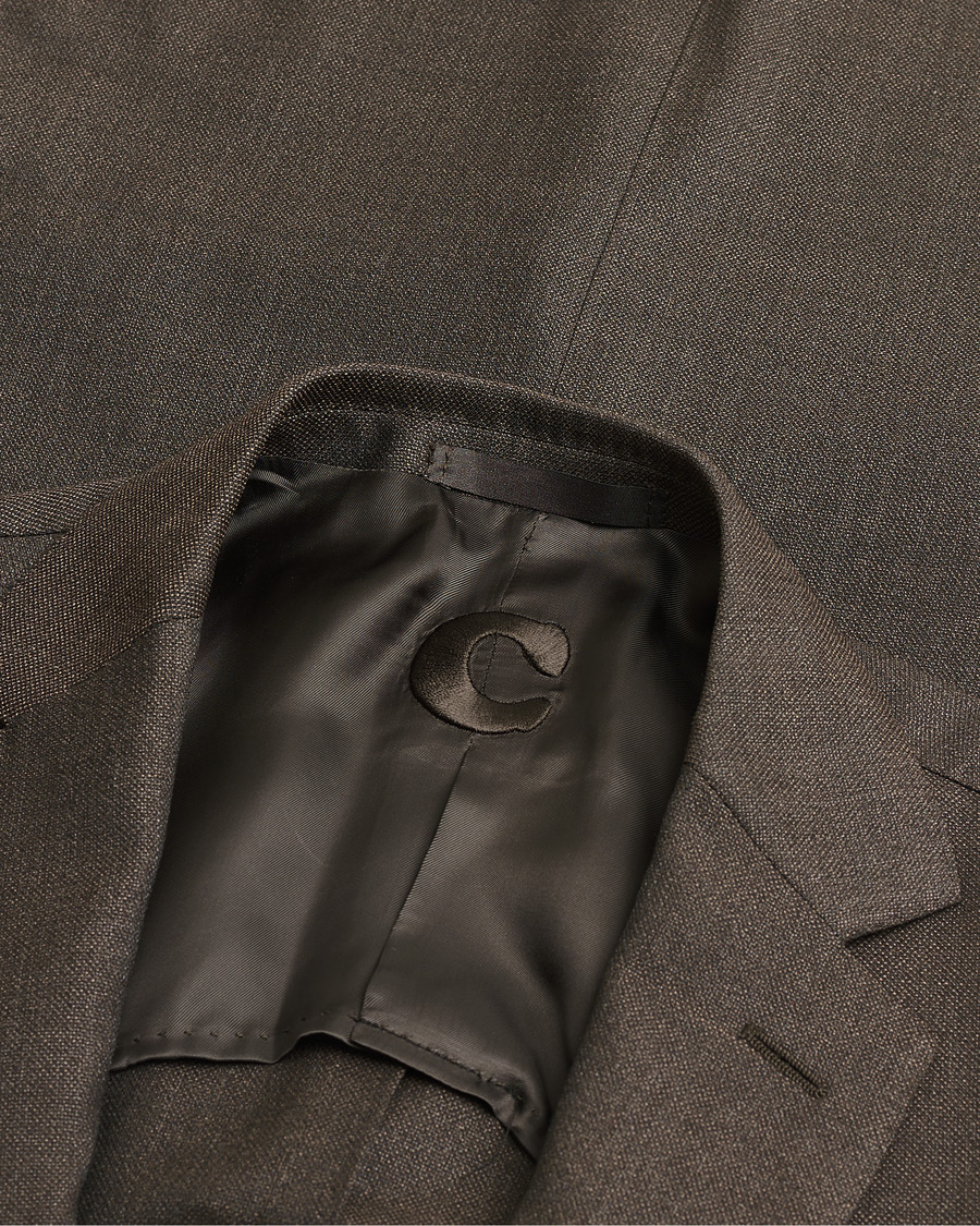 Uomini | Caruso Wool & Cashmere Suit Brown 48 | Pre-owned | Caruso Wool & Cashmere Suit Brown 48
