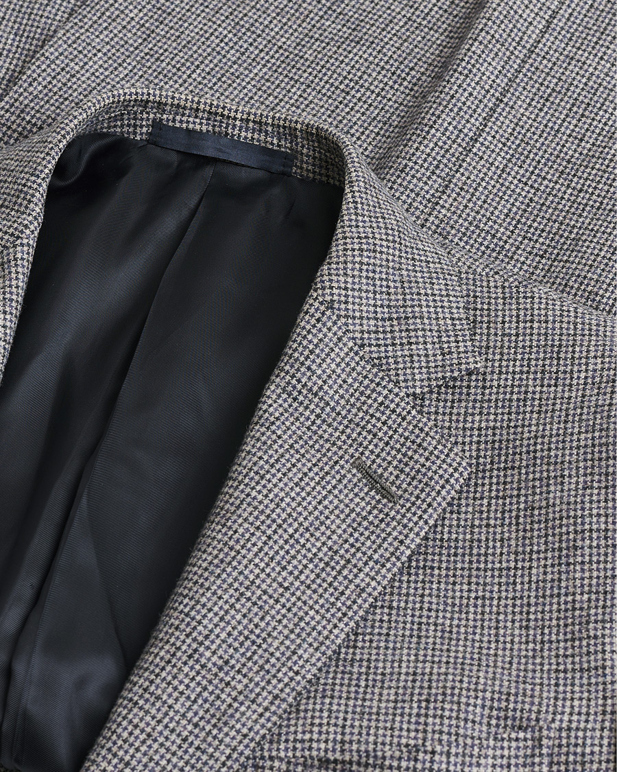 Uomini | Giacca da abito Pre-owned | Pre-owned | Caruso Cashmere Blend Houndstooth Blazer Grey 48