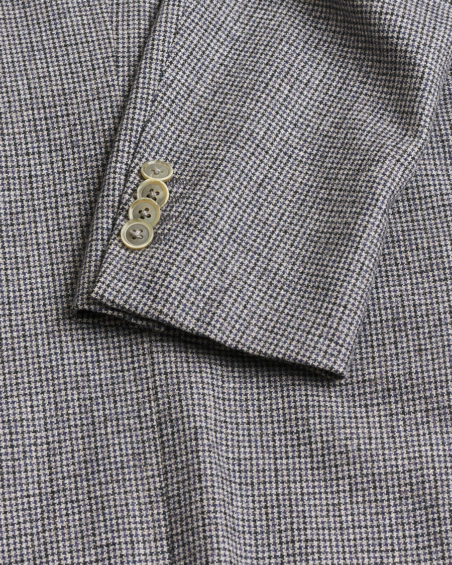 Uomini | Giacca da abito Pre-owned | Pre-owned | Caruso Cashmere Blend Houndstooth Blazer Grey 48