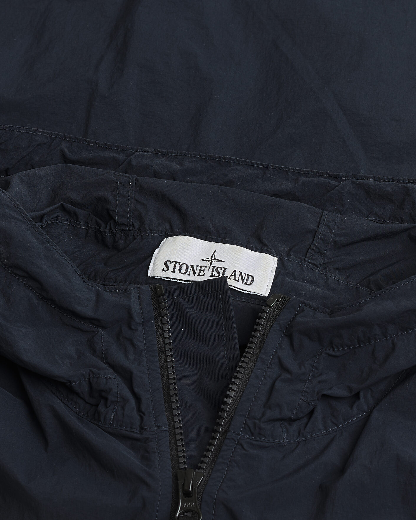 Uomini | Giacche Pre-owned | Pre-owned | Stone Island Nylon Smerigliato-TC Short Parka Navy M