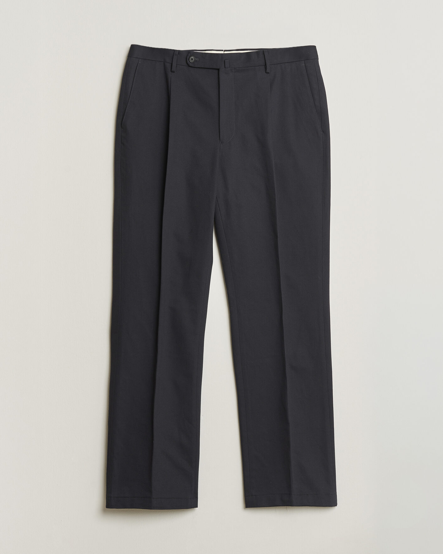 Uomini | Pantaloni Pre-owned | Pre-owned | Rubato High Waist Cotton Chino Navy 52