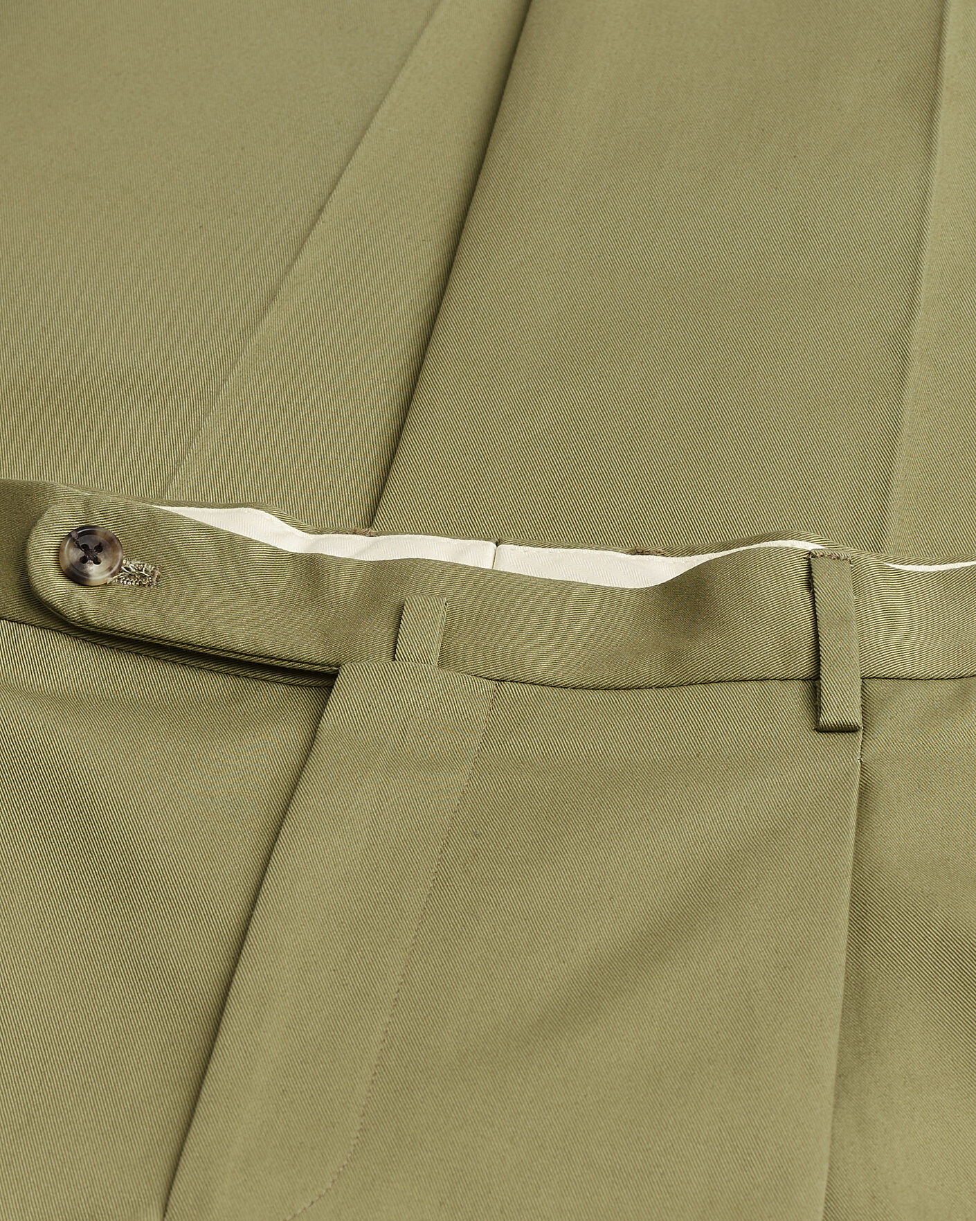Uomini | Pantaloni Pre-owned | Pre-owned | Rubato High Waist Cotton Chino Green 52