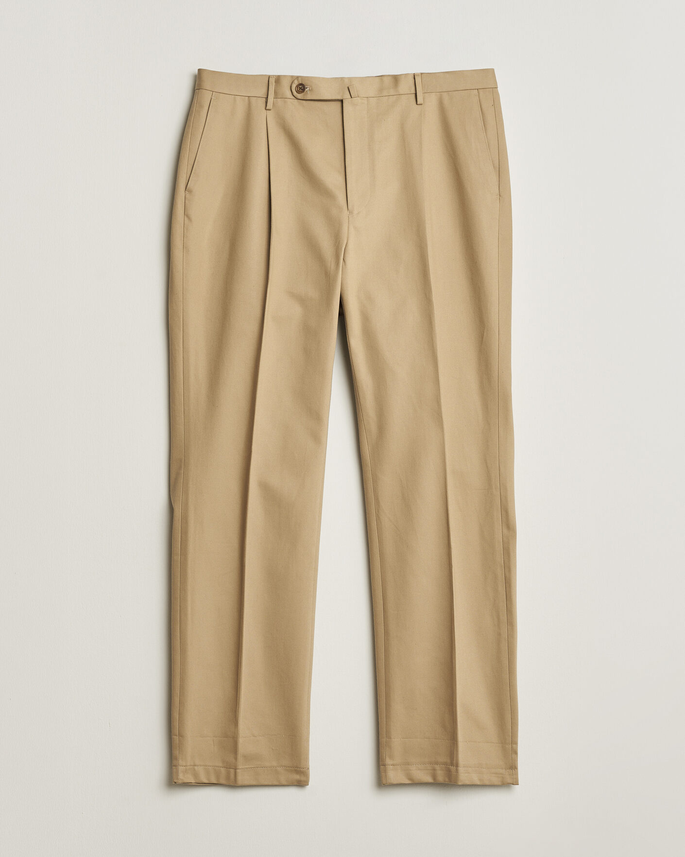 Uomini | Rubato High Waist Cotton Chino Beige 52 | Pre-owned | Rubato High Waist Cotton Chino Beige 52
