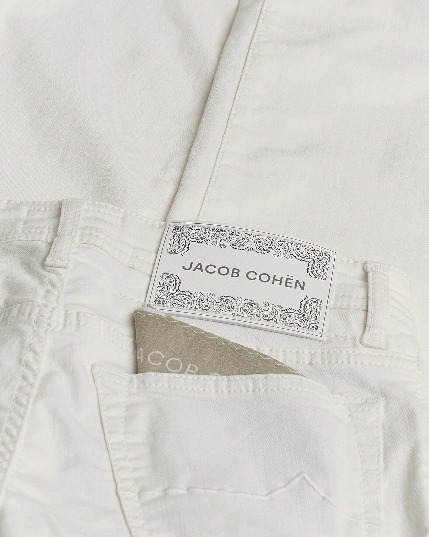 Uomini | Jeans Pre-owned | Pre-owned | Jacob Cohën Bard Slim Fit Bull Stretch Jeans White W30