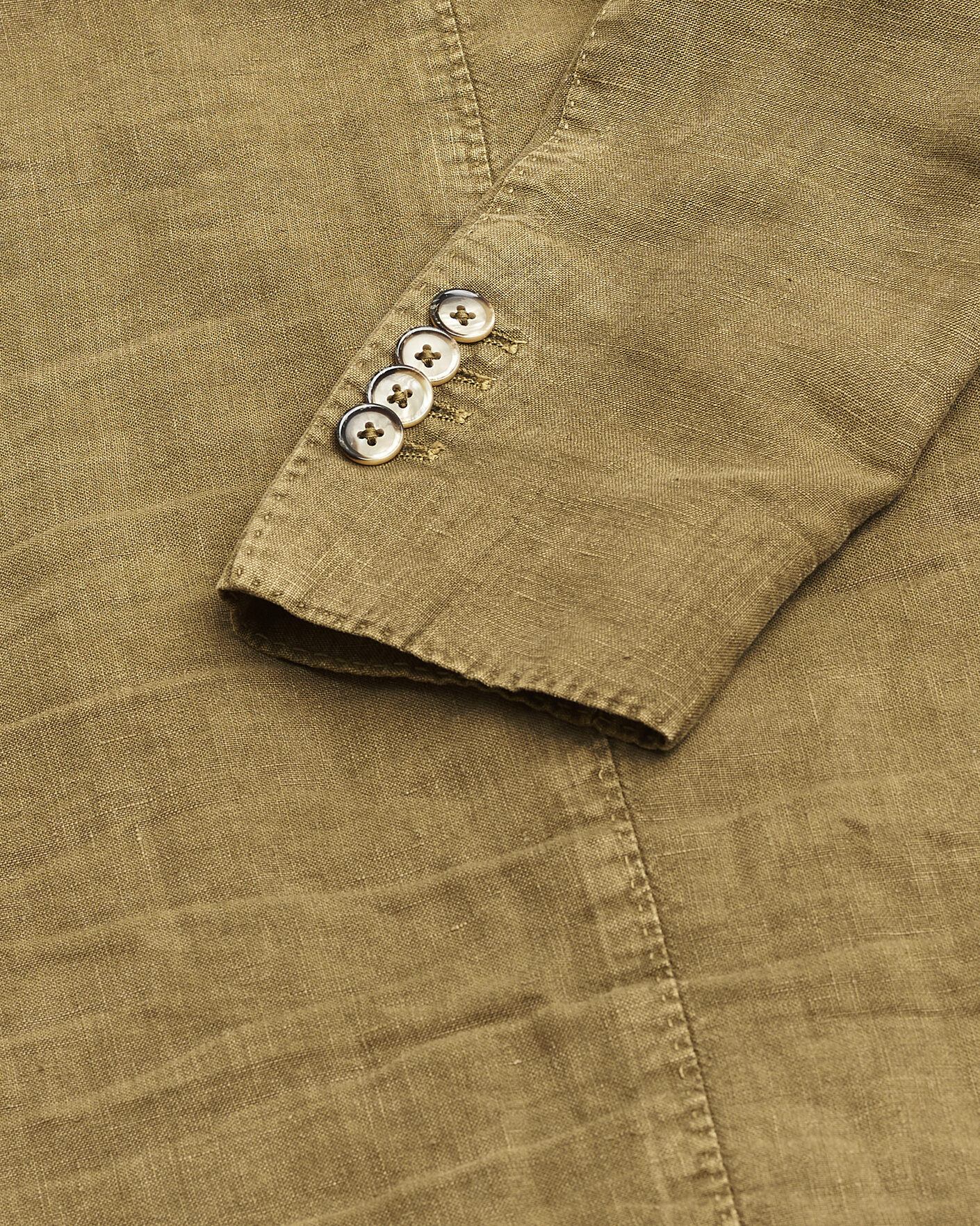 Uomini | Giacca da abito Pre-owned | Pre-owned | L.B.M. 1911 Jack Regular Fit Linen Blazer Olive 46