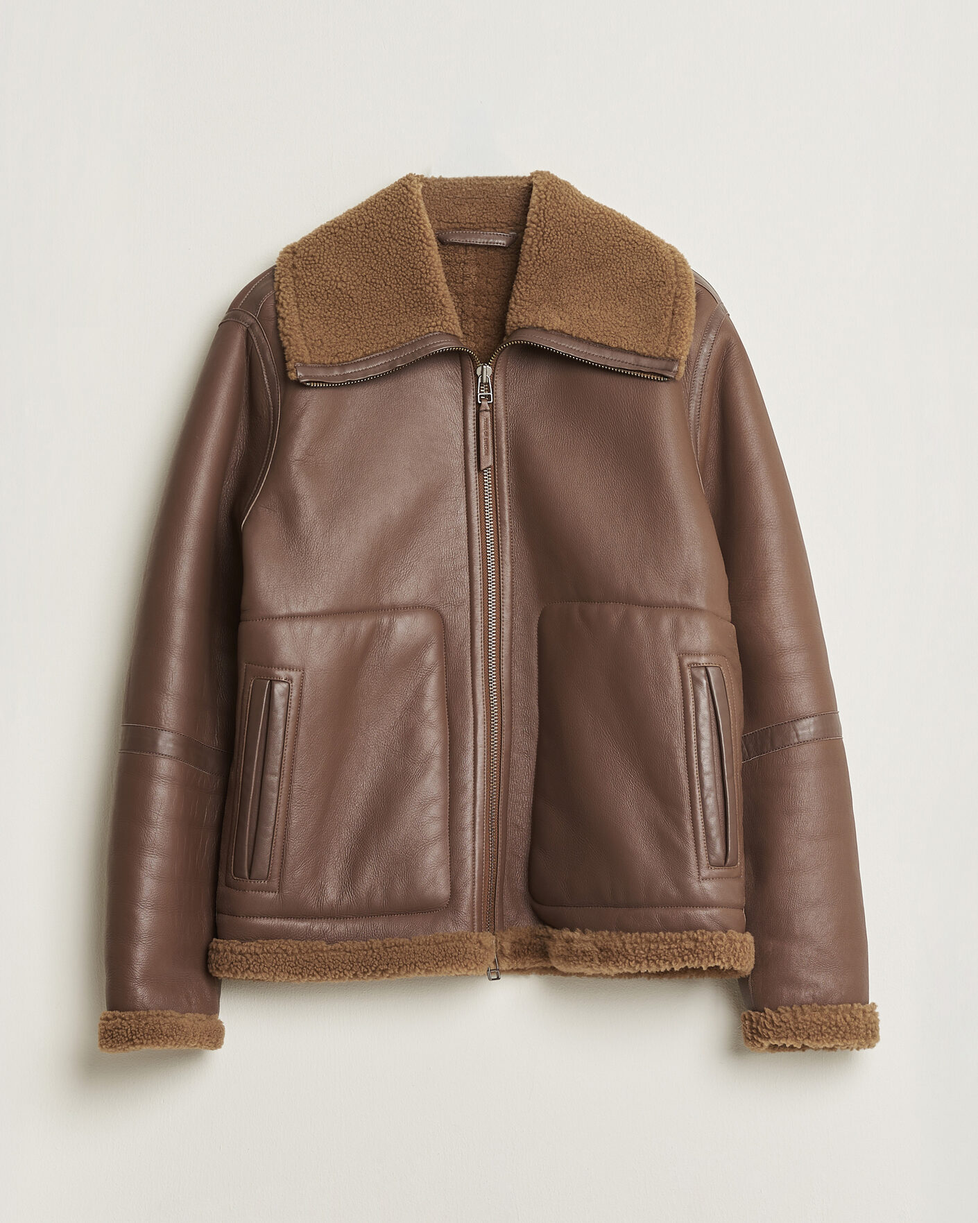 Uomini | Giacche Pre-owned | Pre-owned | Tiger of Sweden Dace Shearling Jacket Brown M