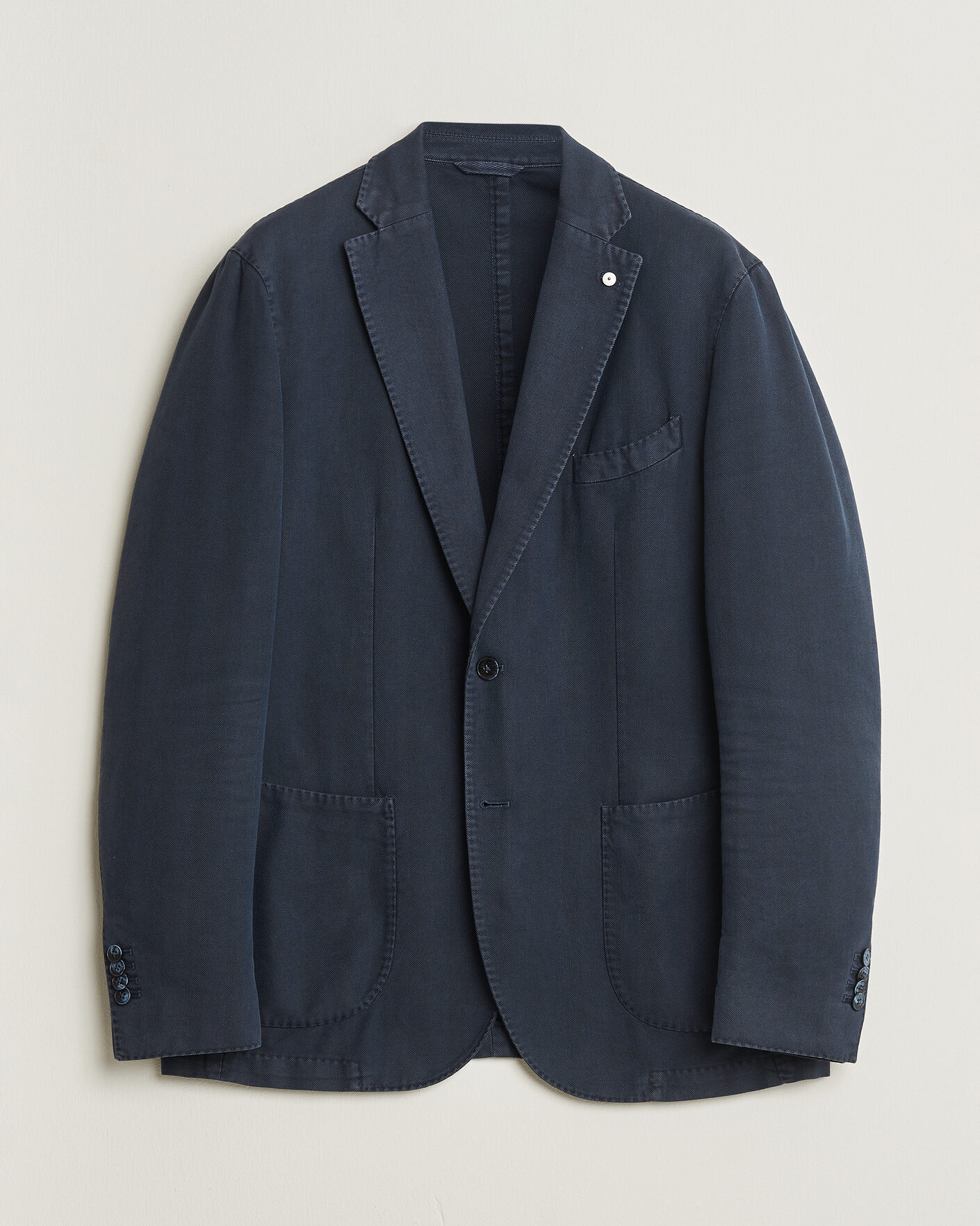 Uomini | Giacca da abito Pre-owned | Pre-owned | L.B.M. 1911 Jack Cotton Herringbone Blazer Navy 54