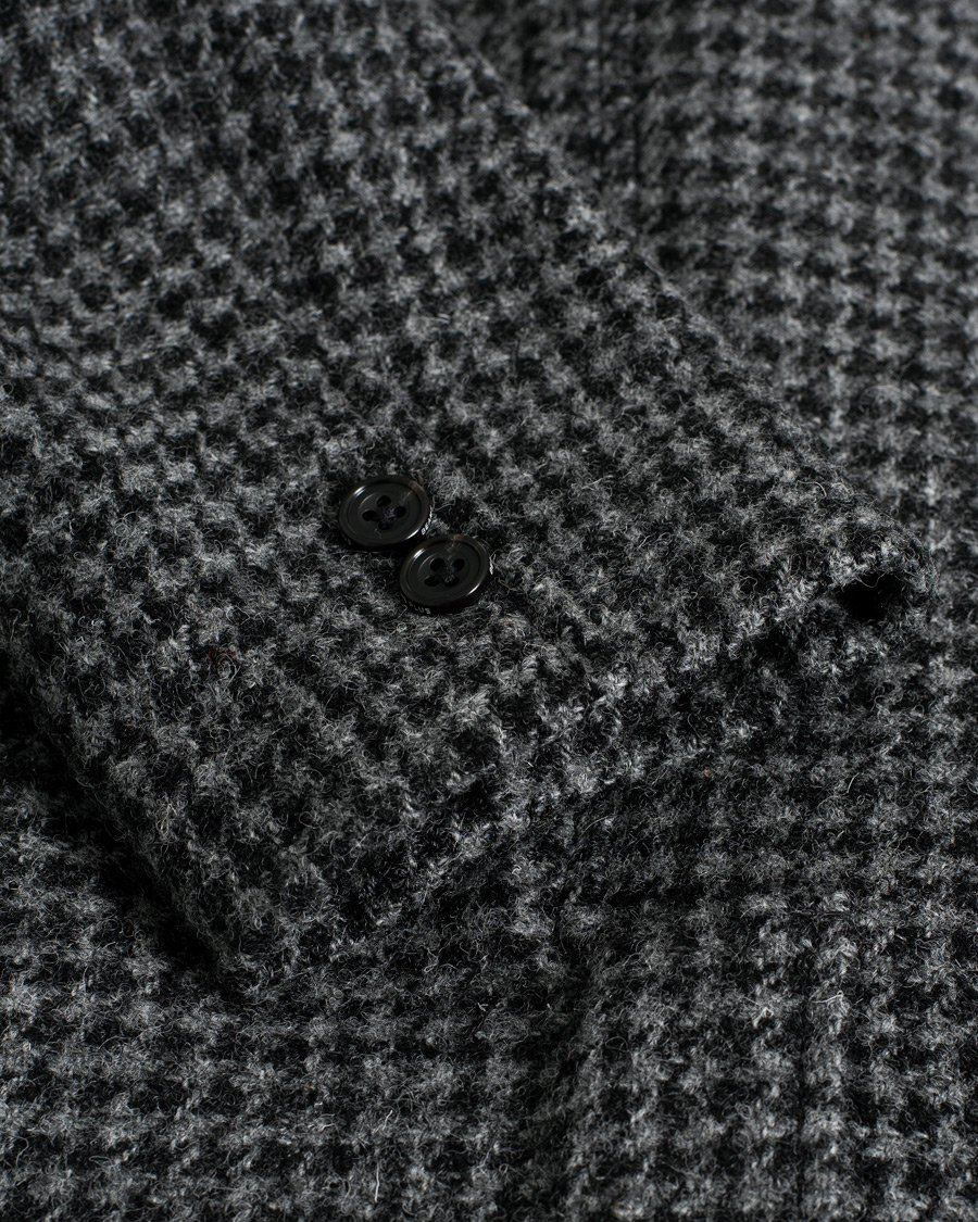 Uomini | BEAMS PLUS Harris Tweed Houndtooth Blazer Grey M | Pre-owned | BEAMS PLUS Harris Tweed Houndtooth Blazer Grey M