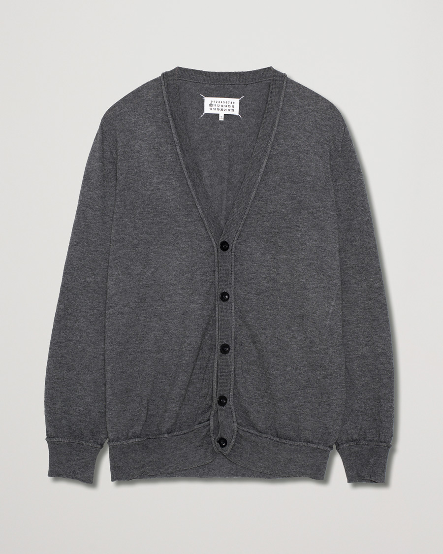 Uomini | Maison Margiela Cotton/Wool Cardigan Grey L | Pre-owned | Maison Margiela Cotton/Wool Cardigan Grey L