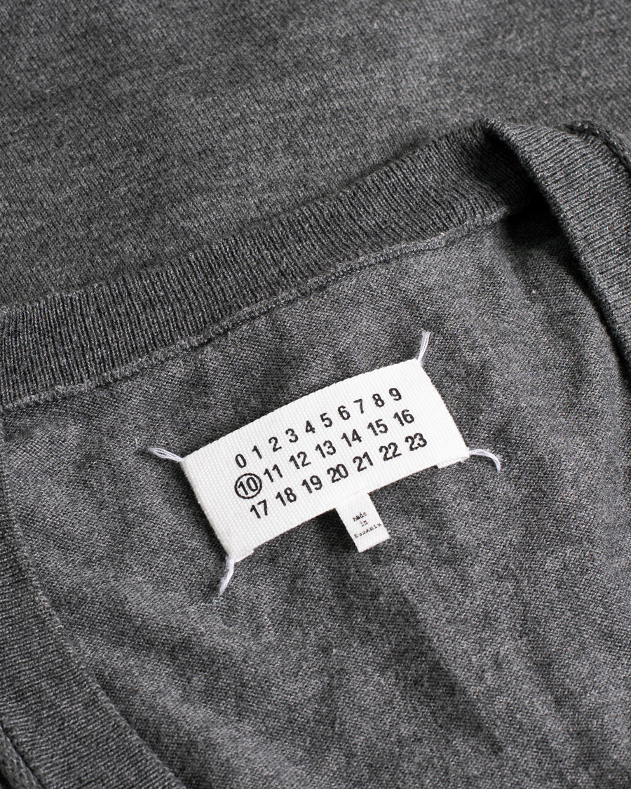 Uomini | Maison Margiela Cotton/Wool Cardigan Grey L | Pre-owned | Maison Margiela Cotton/Wool Cardigan Grey L