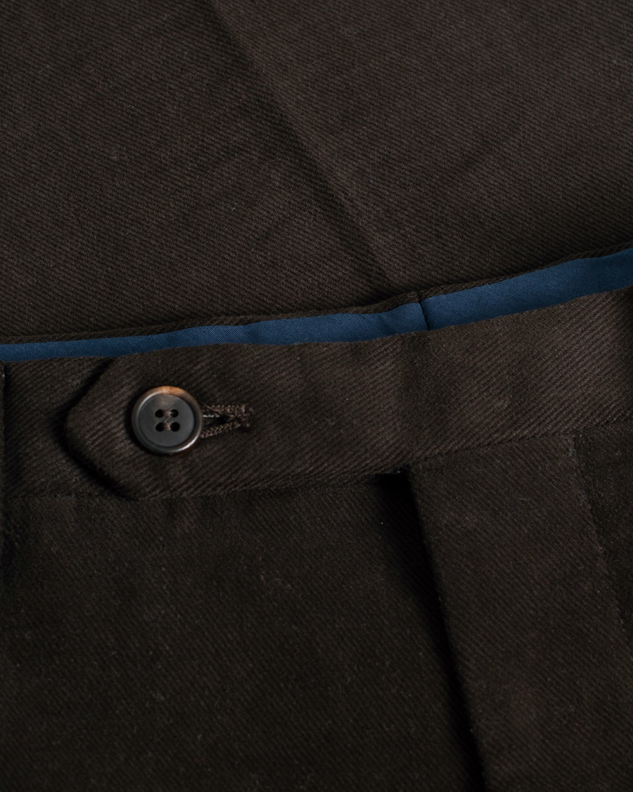 Uomini | Pantaloni Pre-owned | Pre-owned | Rota Pantaloni Twill Cotton Trousers Brown 48