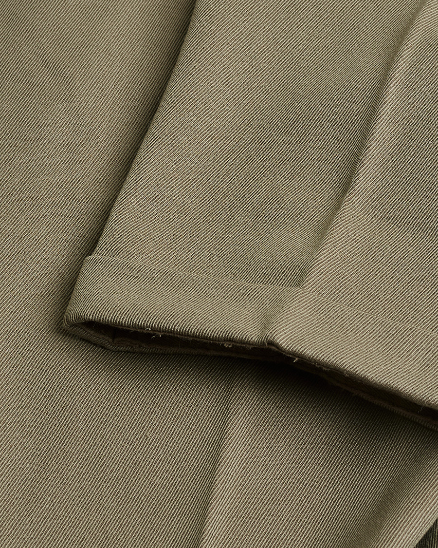 Uomini | Pantaloni Pre-owned | Pre-owned | Rota Pantaloni Twill Wool Trousers Mole Green 48