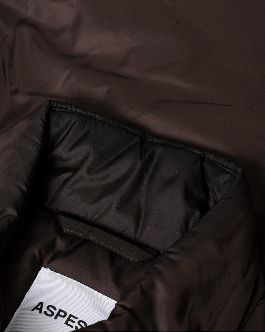 Uomini | Aspesi Jil Nylon Gilet Brown | Pre-owned | Aspesi Jil Nylon Gilet Brown