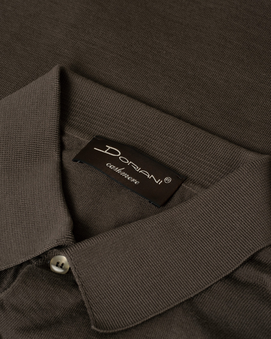 Uomini | Polo | Pre-owned | Doriani Cashmere Cotton Knitted Polo Brown