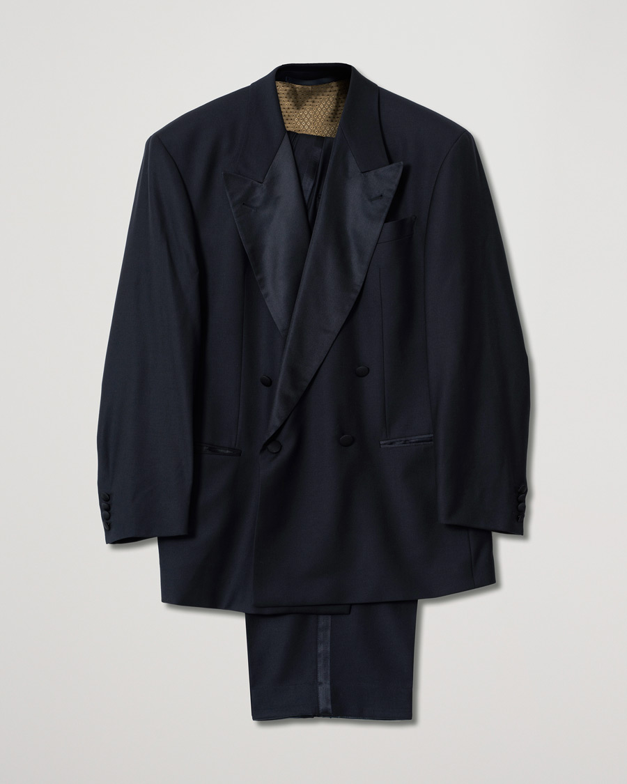 Uomini | Hugo Boss Vintage Tuxedo Super 100 Wool Navy 52 | Pre-owned | Hugo Boss Vintage Tuxedo Super 100 Wool Navy 52