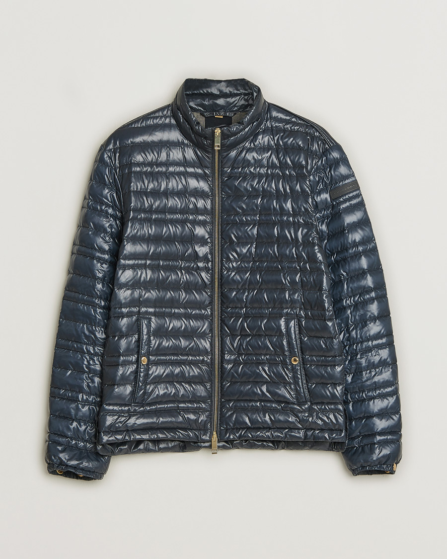 Uomini | Burberry Lightweight Down Jacket Navy M | Pre-owned | Burberry Lightweight Down Jacket Navy M
