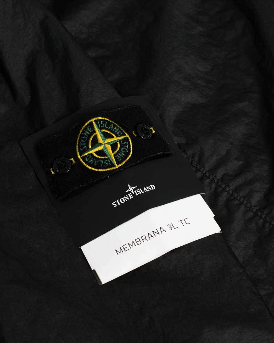 Uomini | Stone Island Membrana 3L TC Jacket Black S | Pre-owned | Stone Island Membrana 3L TC Jacket Black S