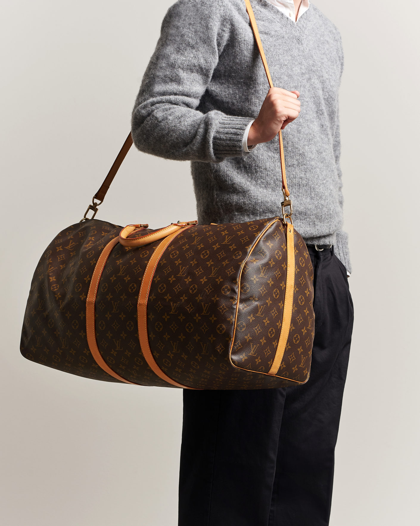 Uomini | Pre-Owned & Vintage Bags | Louis Vuitton Pre-Owned | Keepall Bandouliére 60 Monogram