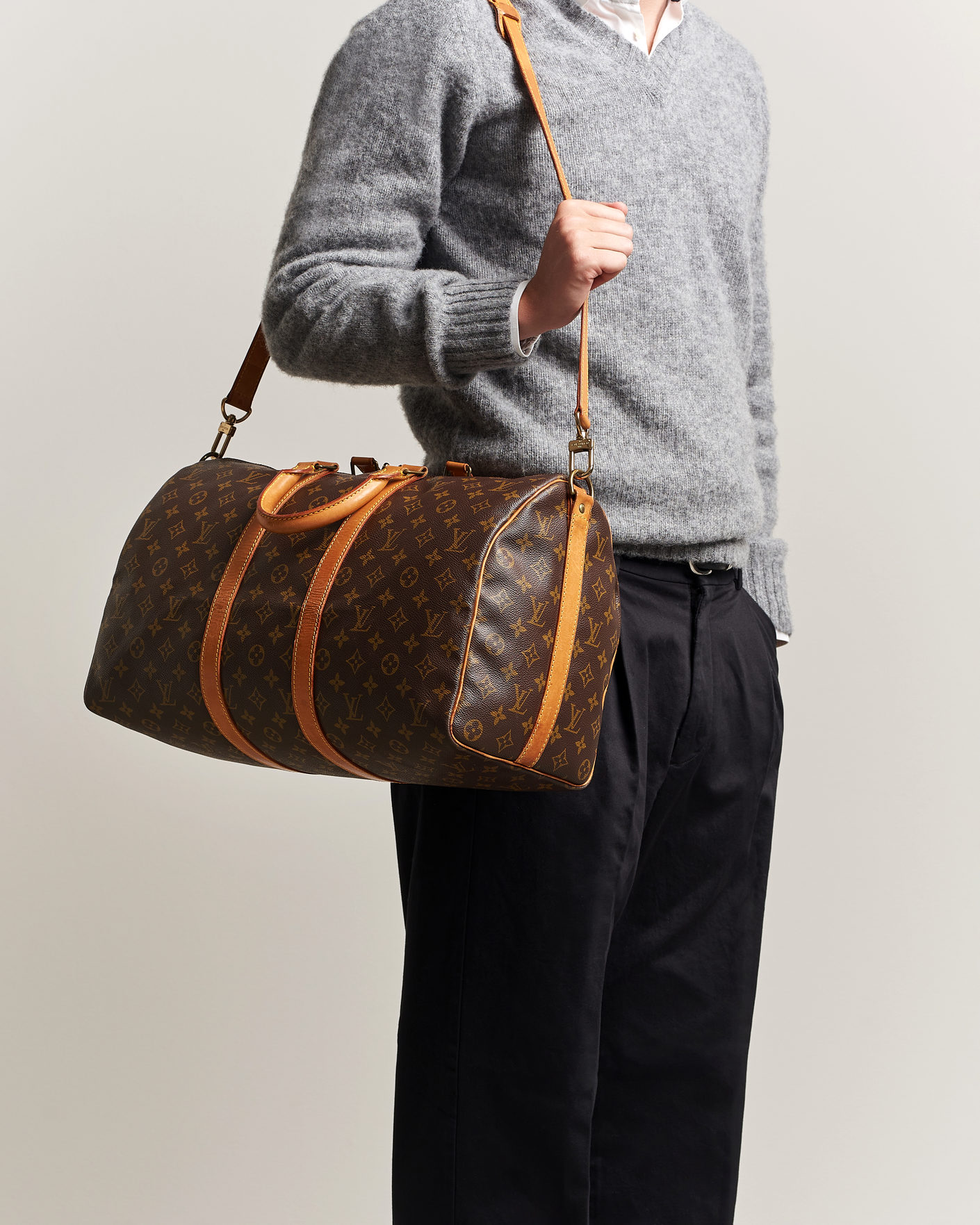 Uomini | Pre-Owned & Vintage Bags | Louis Vuitton Pre-Owned | Keepall 45 Bandouliére Monogram