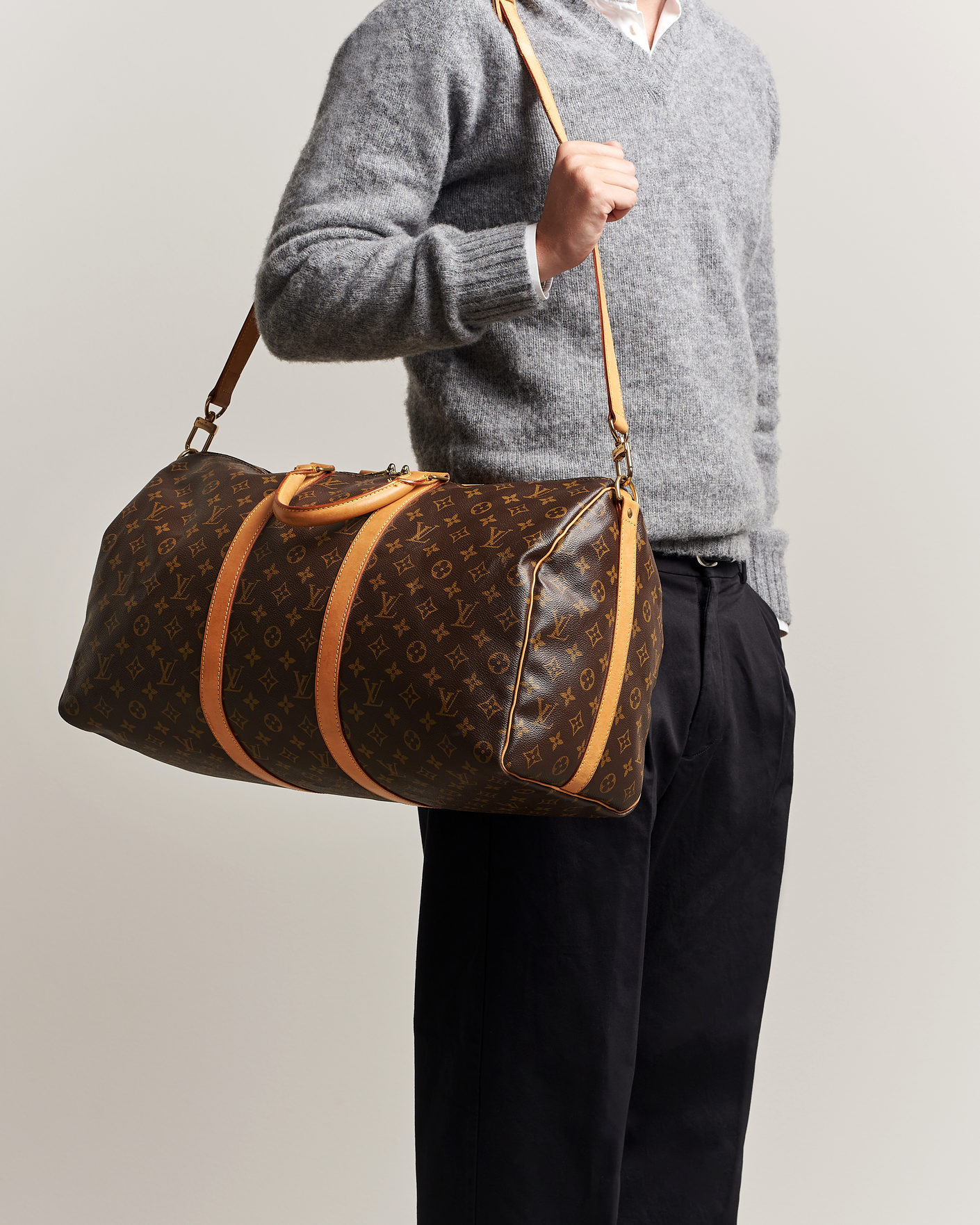 Uomini | Louis Vuitton Pre-Owned Keepall Bandoulière 50 Monogram | Louis Vuitton Pre-Owned | Keepall Bandoulière 50 Monogram