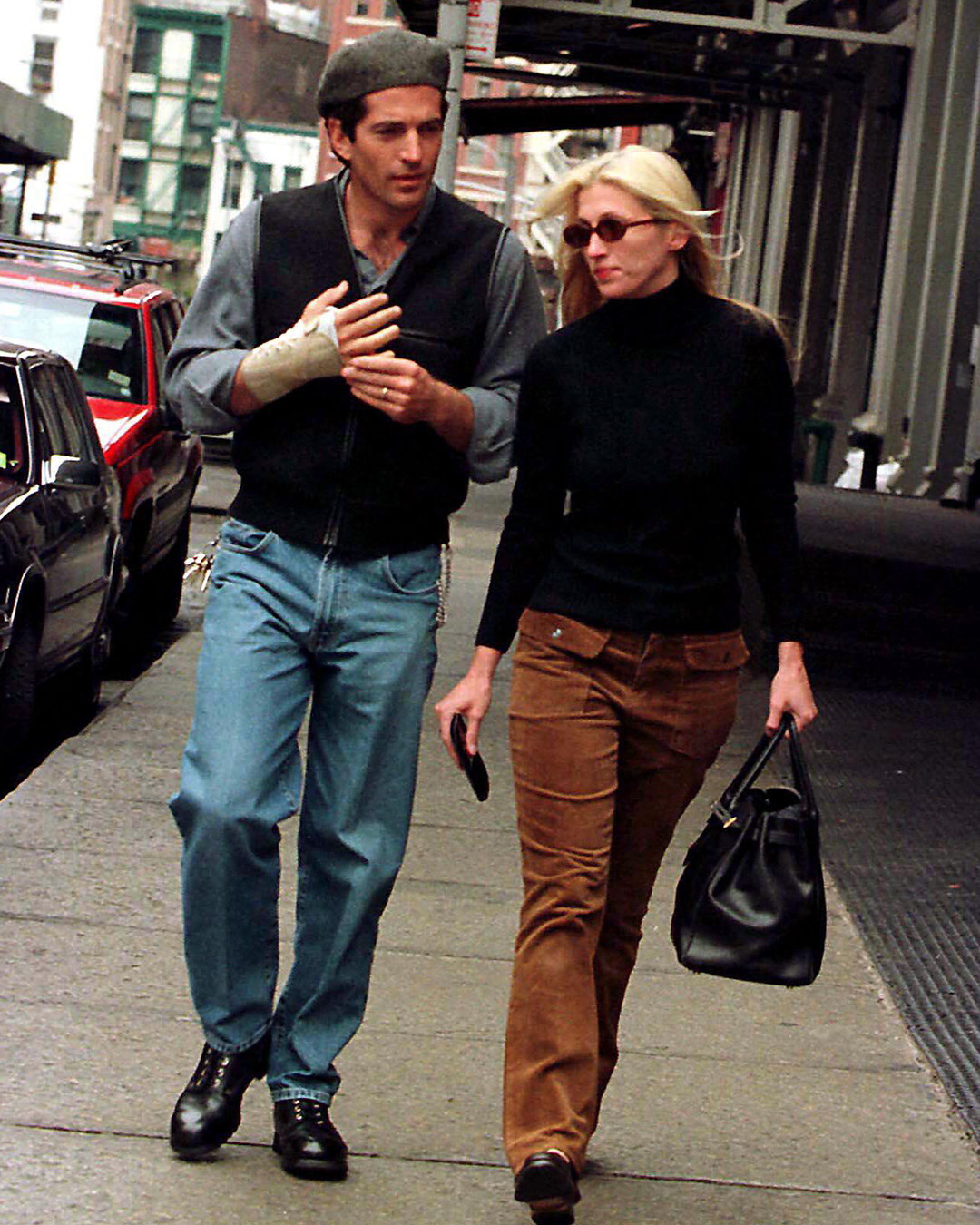 John F. Kennedy Jr. e Carolyn Bessette a Tribeca, New York, nel 1999