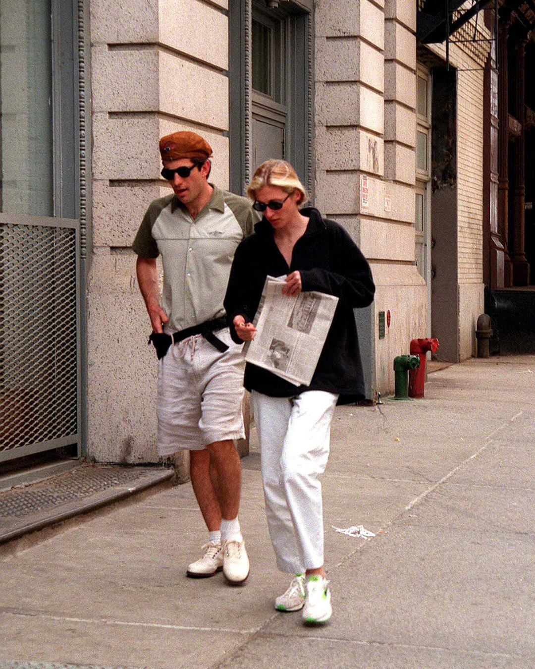 John F. Kennedy Jr. con Carolyn Bessette nel 1999